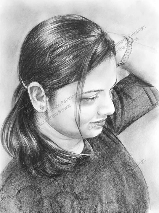 Book Lover Book Worm Woman Reading Books Pencil Art